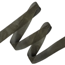 Окантовочная лента-бейка, цвет Тёмно-Серый 22мм (на отрез) в Сергиевом Посаде
