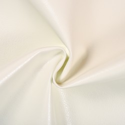 Ткань Дерматин (Кожзам) для мебели (Ширина 138см), цвет Белый (на отрез) в Сергиевом Посаде