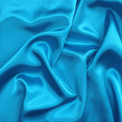 Ткань Атлас-сатин (Ширина 150см), цвет Голубой (на отрез) УЦЕНКА в Сергиевом Посаде