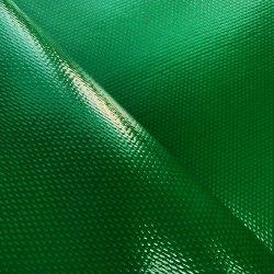 Ткань ПВХ 600 гр/м2 плотная (Ширина 1,5м), цвет Зелёный (на отрез) в Сергиевом Посаде