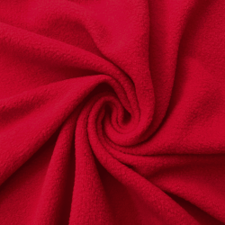 Флис Односторонний 130 гр/м2, цвет Красный (на отрез)  в Сергиевом Посаде