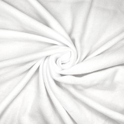 Флис Односторонний 130 гр/м2, цвет Белый (на отрез)  в Сергиевом Посаде