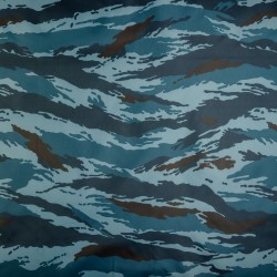 Ткань Oxford 210D PU (Ширина 1,48м), камуфляж &quot;Камыш Синий&quot; (на отрез) в Сергиевом Посаде