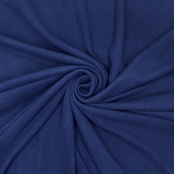 Ткань Флис Односторонний 130 гр/м2,  Темно-синий   в Сергиевом Посаде