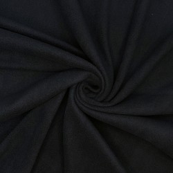 Ткань Флис Односторонний 130 гр/м2, цвет Черный (на отрез)  в Сергиевом Посаде