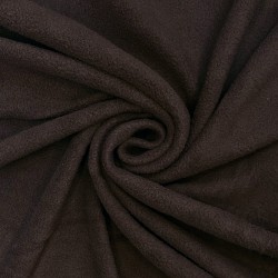 Ткань Флис Односторонний 180 гр/м2 (Ширина 150см), цвет Коричневый (на отрез) в Сергиевом Посаде
