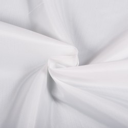 Ткань подкладочная Таффета 190Т, цвет Белый (на отрез)  в Сергиевом Посаде