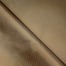 Ткань Oxford 300D PU Рип-Стоп СОТЫ, цвет Светло-Коричневый (на отрез) в Сергиевом Посаде