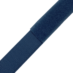 Контактная лента 25мм цвет Синий (велькро-липучка, на отрез)  в Сергиевом Посаде
