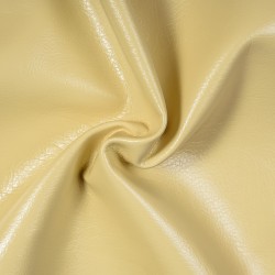 Ткань Дерматин (Кожзам) для мебели (Ширина 138см), цвет Кремовый (на отрез) в Сергиевом Посаде