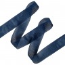 Окантовочная лента-бейка, цвет Синий 22мм (на отрез)