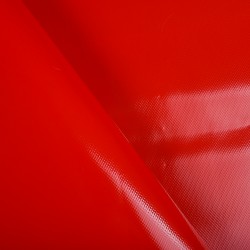 Ткань ПВХ 450 гр/м2, Красный (на отрез)  в Сергиевом Посаде