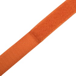Контактная лента 25мм цвет Оранжевый (велькро-липучка, на отрез)  в Сергиевом Посаде