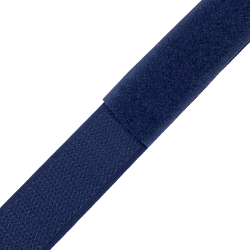 Контактная лента 25мм цвет Тёмно-Синий (Велькро-липучка), на отрез  в Сергиевом Посаде