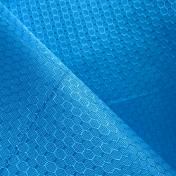 Ткань Oxford 300D PU Рип-Стоп СОТЫ, цвет Голубой (на отрез) в Сергиевом Посаде