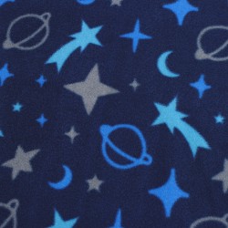 Ткань Флис Двусторонний 240 гр/м2 (Ширина 150см), синий космос в Сергиевом Посаде
