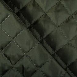 Стеганая подкладочная ткань с синтепоном (100гр/м2),  Хаки   в Сергиевом Посаде