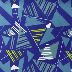 Ткань Оксфорд 210D PU, принт &quot;Лимонные треугольники&quot; (на отрез)  в Сергиевом Посаде