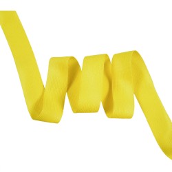 Окантовочная лента-бейка, цвет Жёлтый 22мм (на отрез) в Сергиевом Посаде