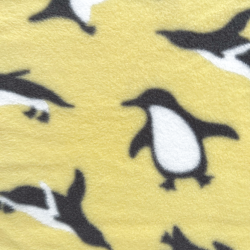 Ткань Флис Двусторонний 240 гр/м2 (Ширина 150см), принт Пингвины (на отрез) в Сергиевом Посаде